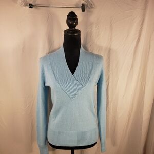 Forte Cashmere Sweater in Soft Blue - M